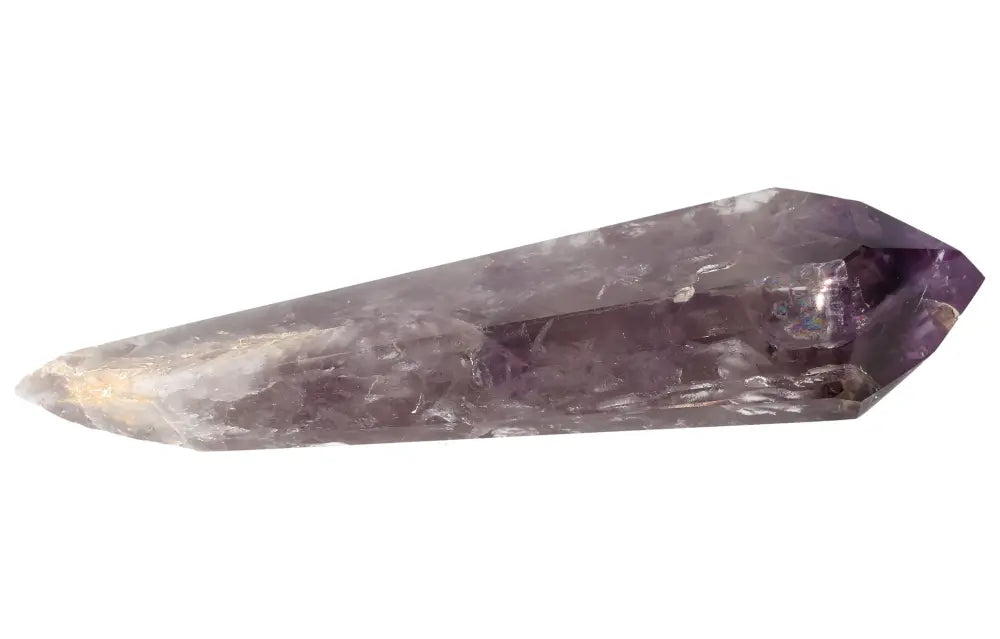 Elegant Amethyst Point for spiritual protection, calm, and clarity. Ideal for meditation and energy healing. Rich purple hues.