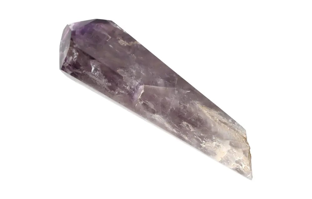Purple Amethyst point crystal for calm, clarity, and spiritual protection