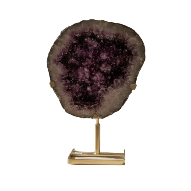 Gepolijste amethist geode