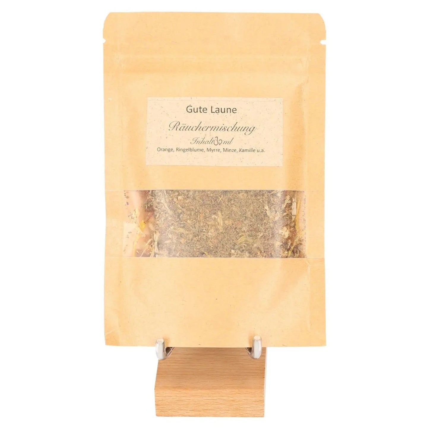 Incense Blend "Good Humor" packaging, capturing essence of sunshine and meadow scents for a mood-boosting aromatic experience.