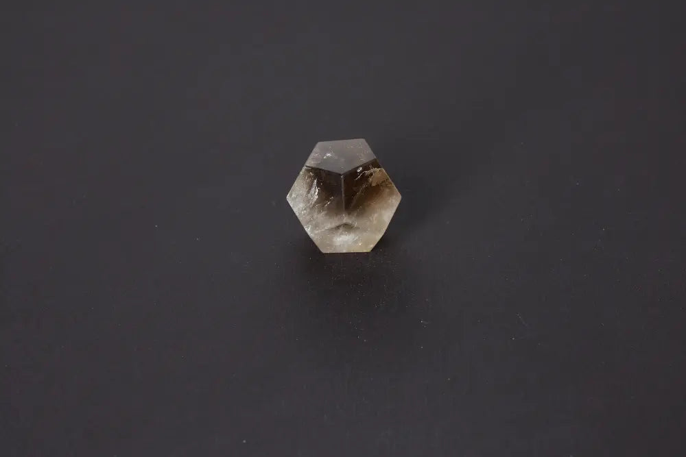 Lemurian Quartz Geometric Sphere 4 cm showcasing sacred geometry on a black background. Ideal for spiritual awakening and intuition.