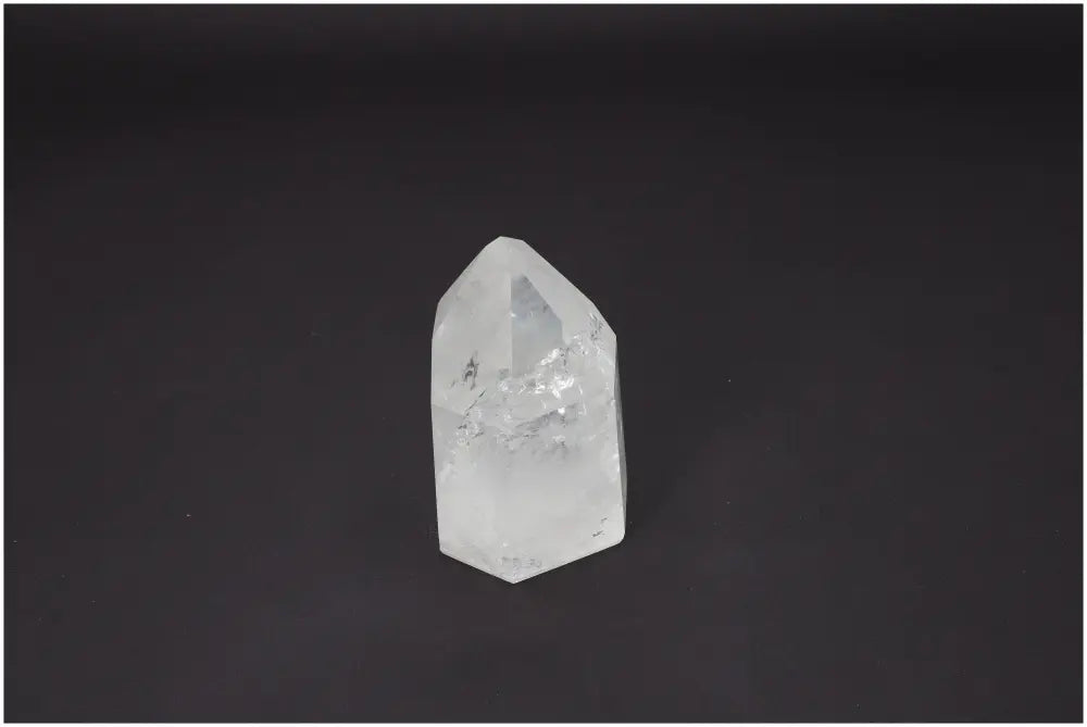 Lemurian Quartz Obelisk; clear quartz crystal for chakra healing and zodiac energy alignment, spiritual properties