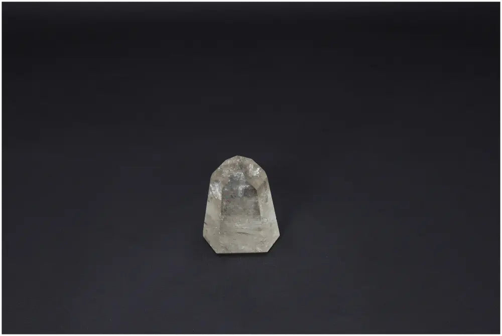 Lemurian Quartz Obelisk for Chakra and Zodiac Alignment on Black Background