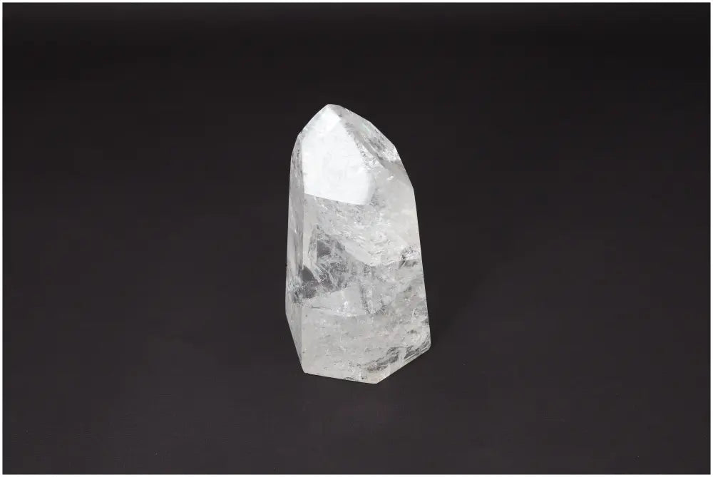 Lemurian Quartz Obelisk crystal with spiritual properties for aligning chakras and supporting zodiac energies.