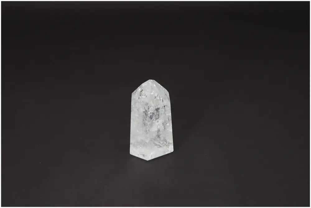 Lemurian Quartz Obelisk, clear crystal for clarity and personal growth, known as "Master Healer," ethically sourced and hand-selected.