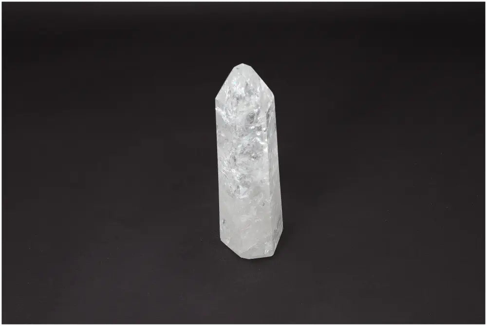 Lemurian Quartz Obelisk, a hand-selected Clear Quartz crystal known as the "Master Healer" for clarity and balance.