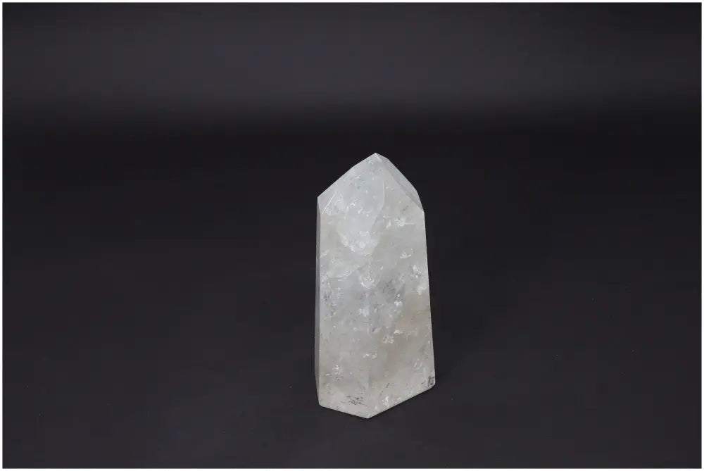 Lemurian Quartz Obelisk - Ethically sourced clear quartz, known as a "Master Healer," for enhancing clarity and personal growth.