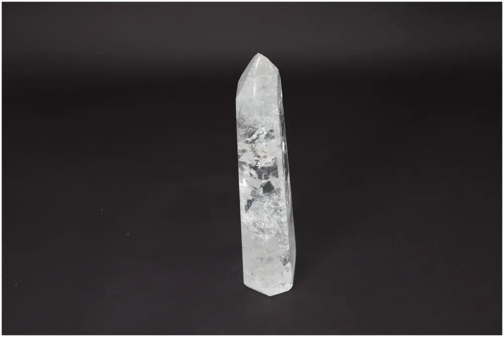 Lemurian Quartz Obelisk, hand-selected Clear Quartz crystal, enhances clarity, balance, and personal growth, Master Healer stone.