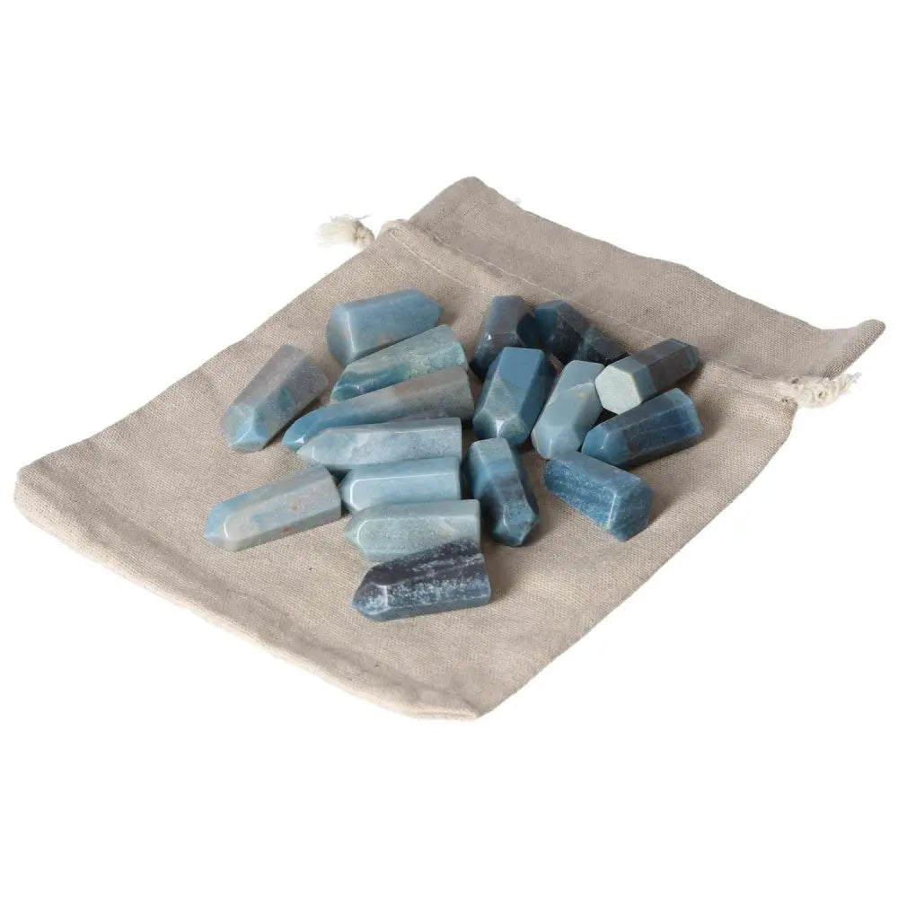 Mini Point Trolleite stones in a bag symbolize spiritual awareness and insight, 20 pieces, perfect for enhancing intuition and wisdom.