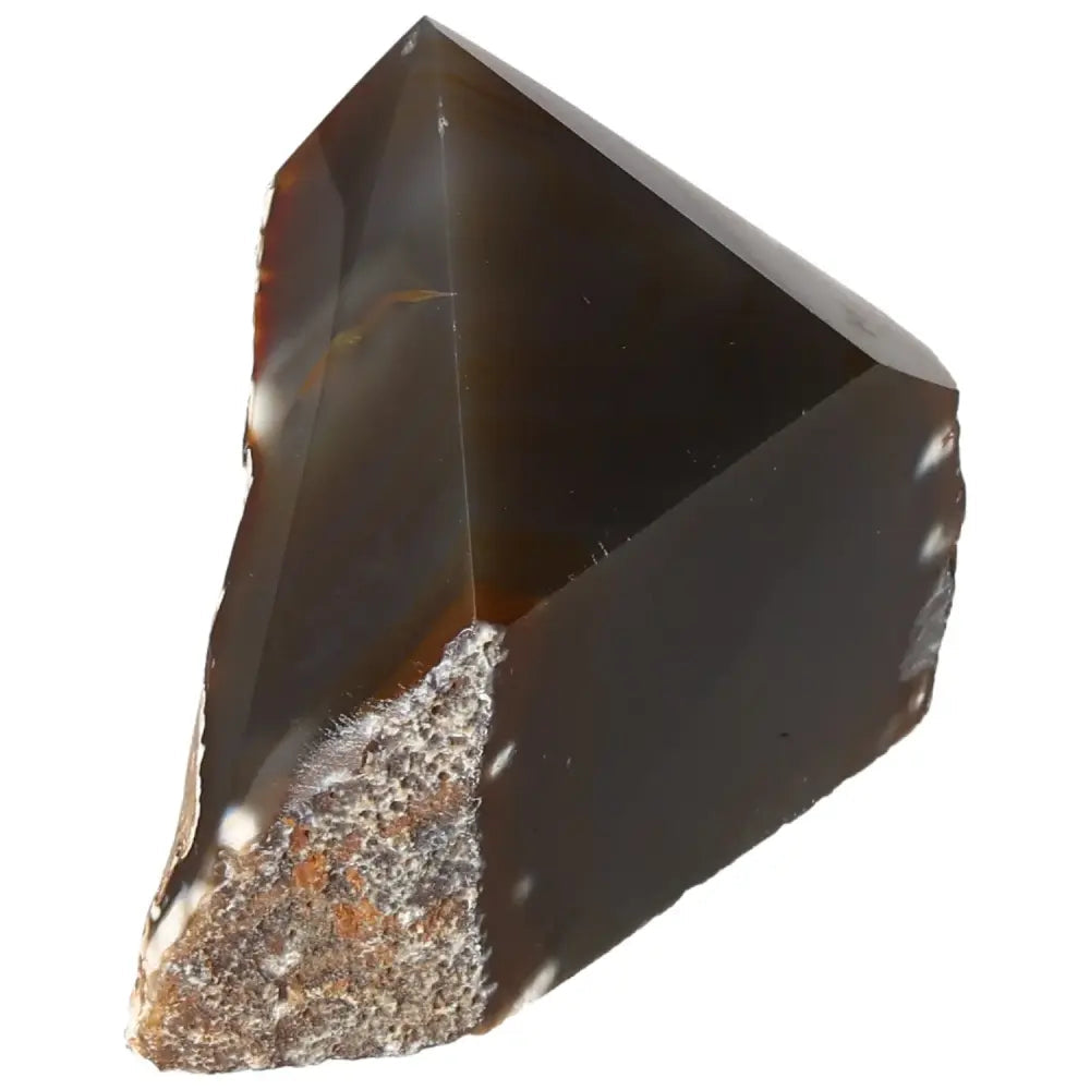 Elegant Polished Agate Point crystal enhancing tranquility and sophistication in any space, from Sylvia Crystals.