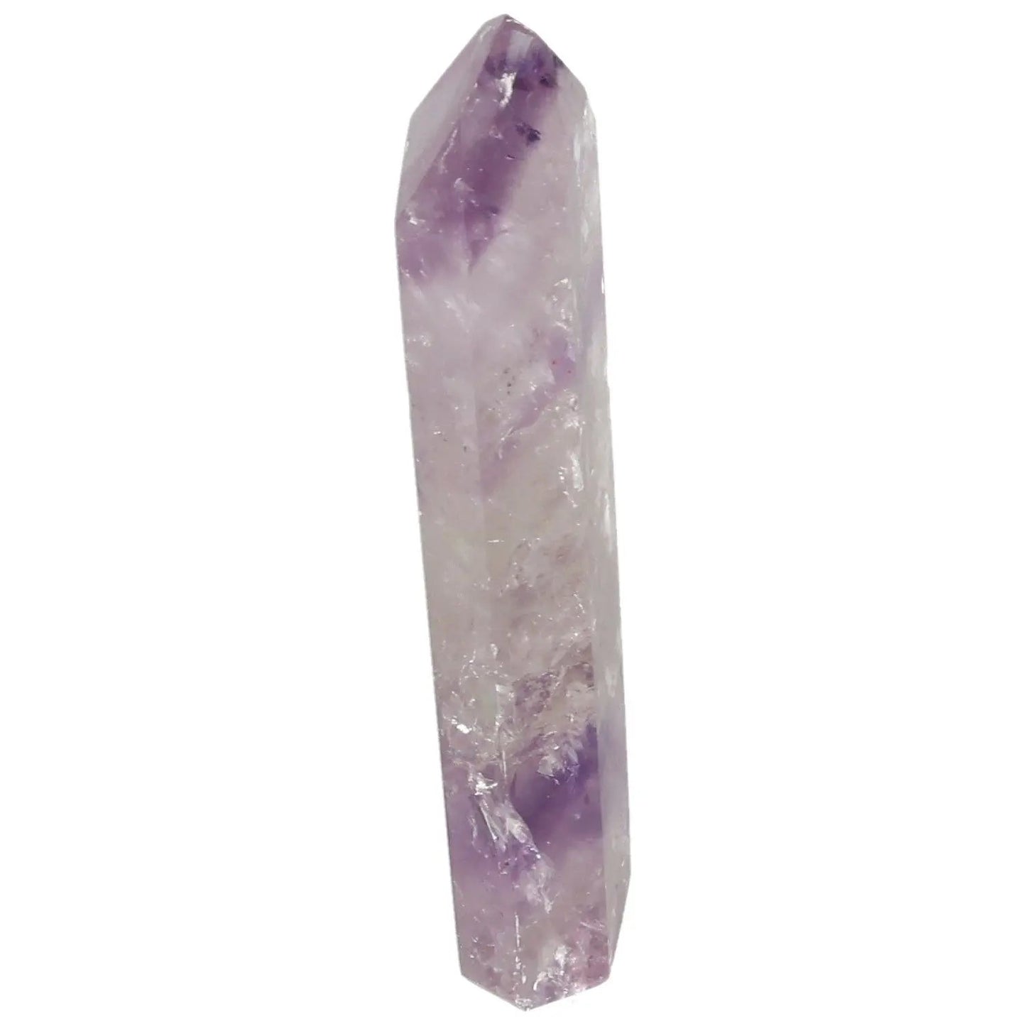 Polished Amethyst Obelisk from Sylvia Crystals; luxury and elegance with spiritual benefits.