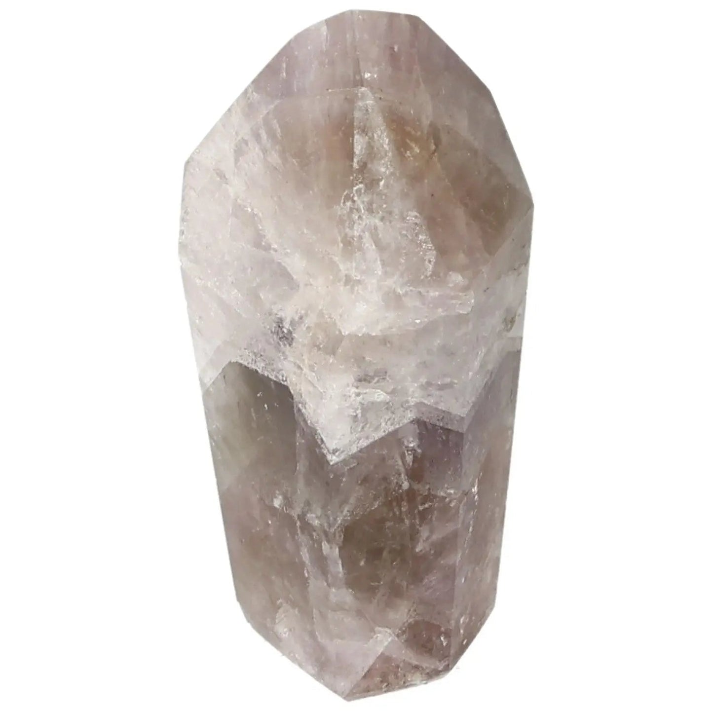 Seven Point Polished Amethyst crystal from Sylvia Crystals, showcasing its enchanting allure and spiritual depth.
