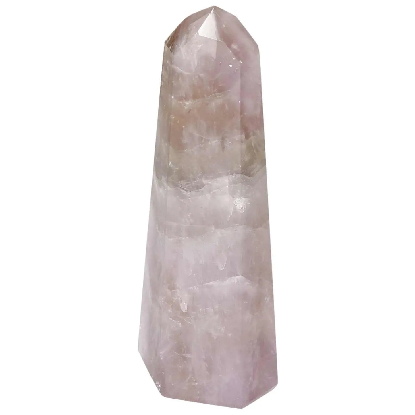 Seven Point Polished Amethyst Crystal from Sylvia Crystals, designed to relieve stress and boost energy. Luxurious and elegant design.