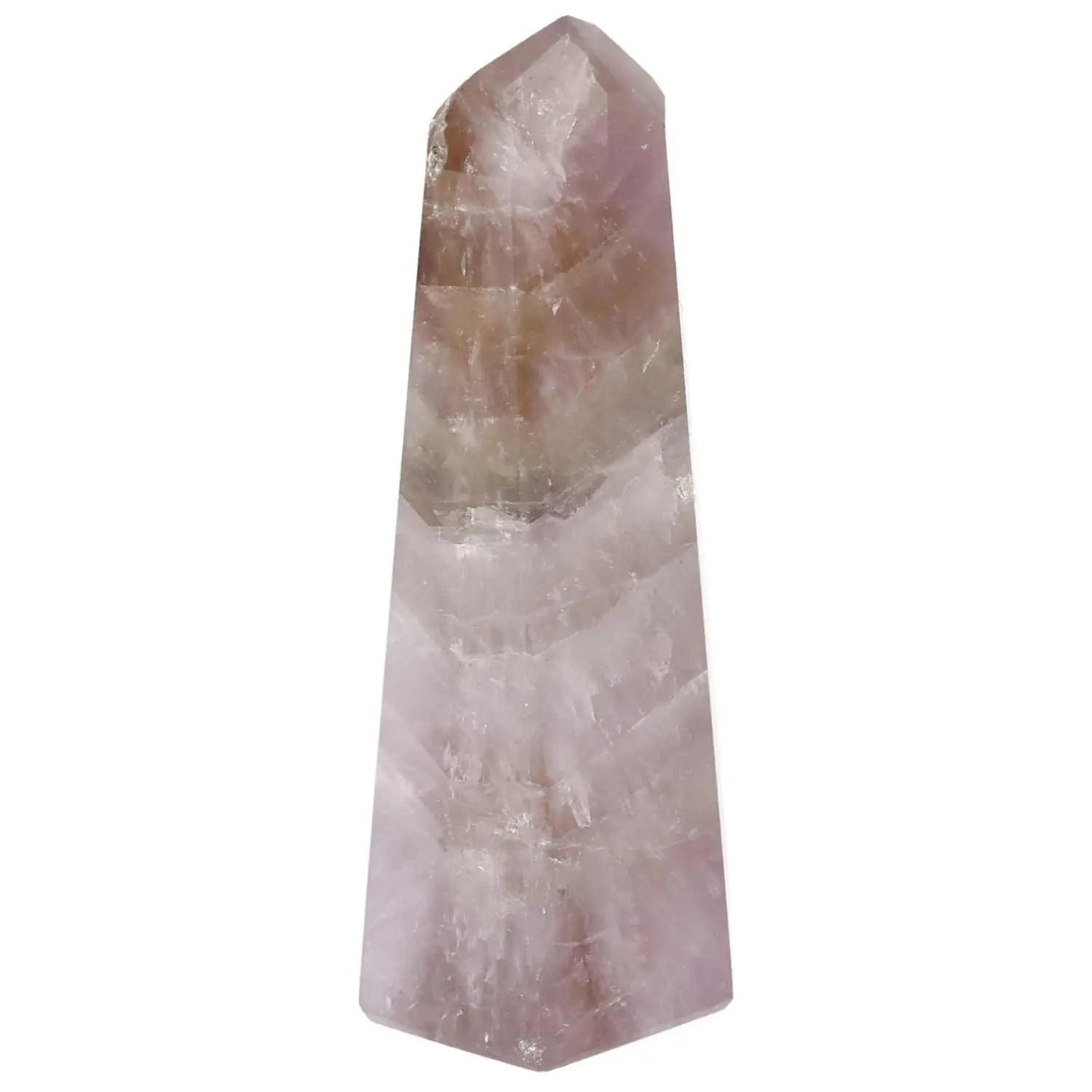 Seven Point Polished Amethyst crystal from Sylvia Crystals, known for stress relief and energy enhancement.