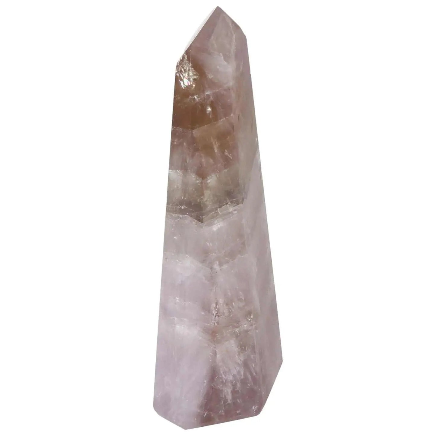 Elegant Seven Point Polished Amethyst crystal from Sylvia Crystals, renowned for stress relief and energy amplification.