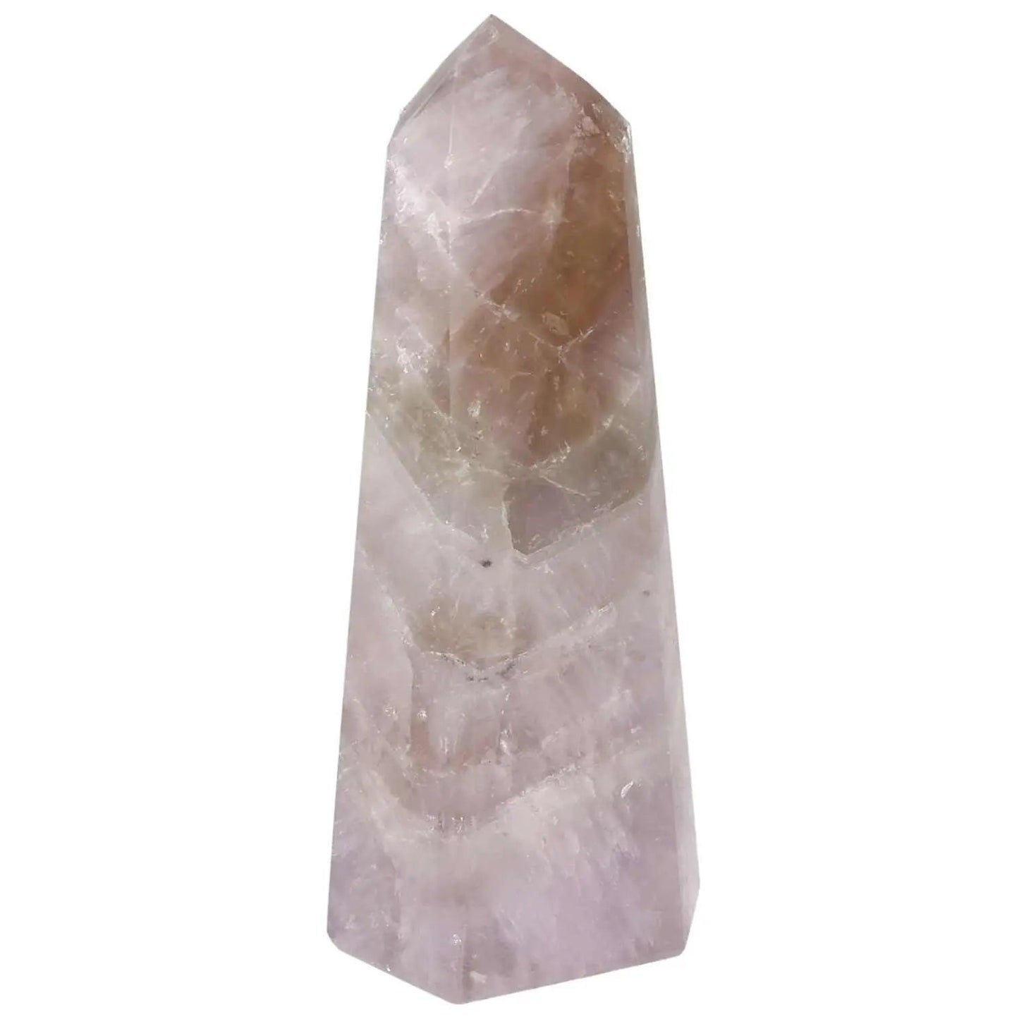 Seven Point Polished Amethyst from Sylvia Crystals, stress-relieving luxury crystal with modern design.