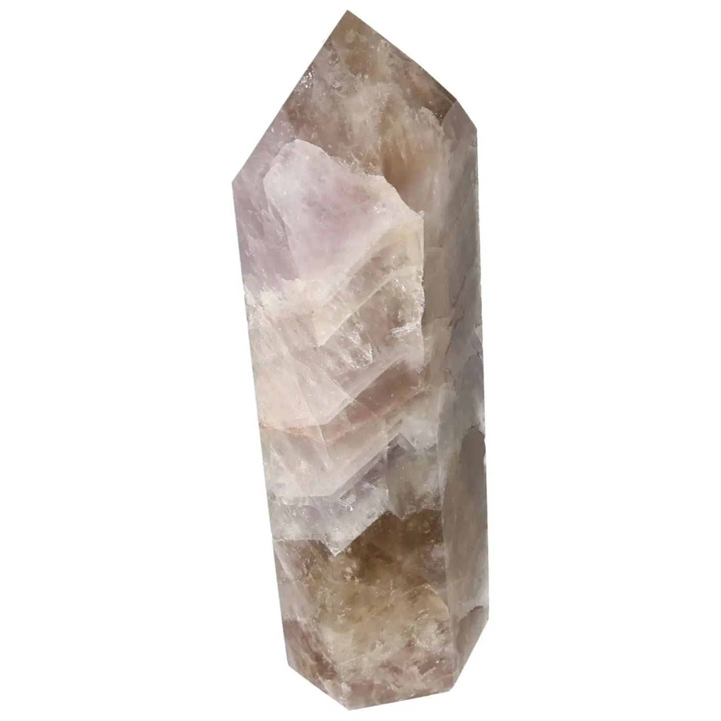 Seven Point Polished Amethyst crystal by Sylvia Crystals, showcasing seven mineral fusion for spiritual and holistic enrichment.