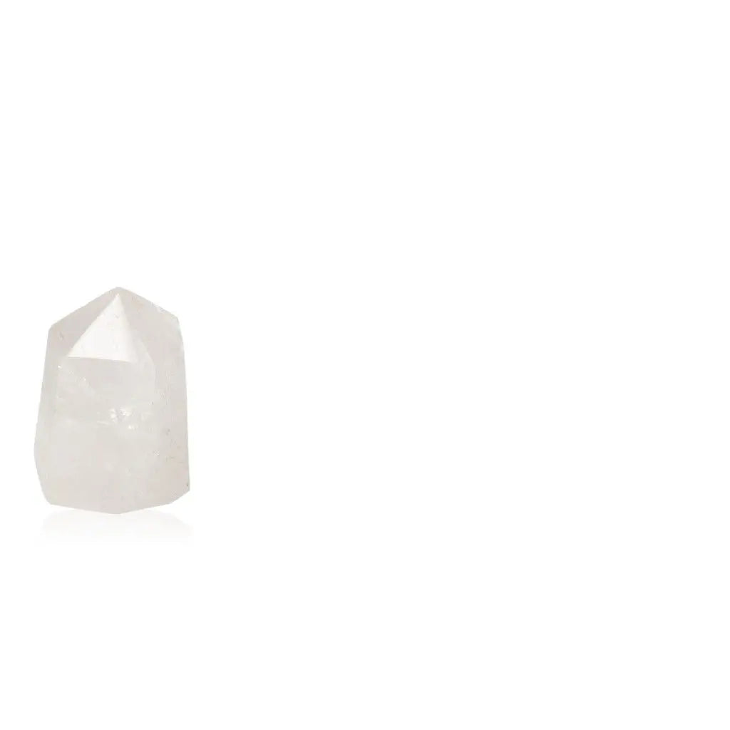 Polished Crystal Quartz Point with divine clarity and energy amplification properties