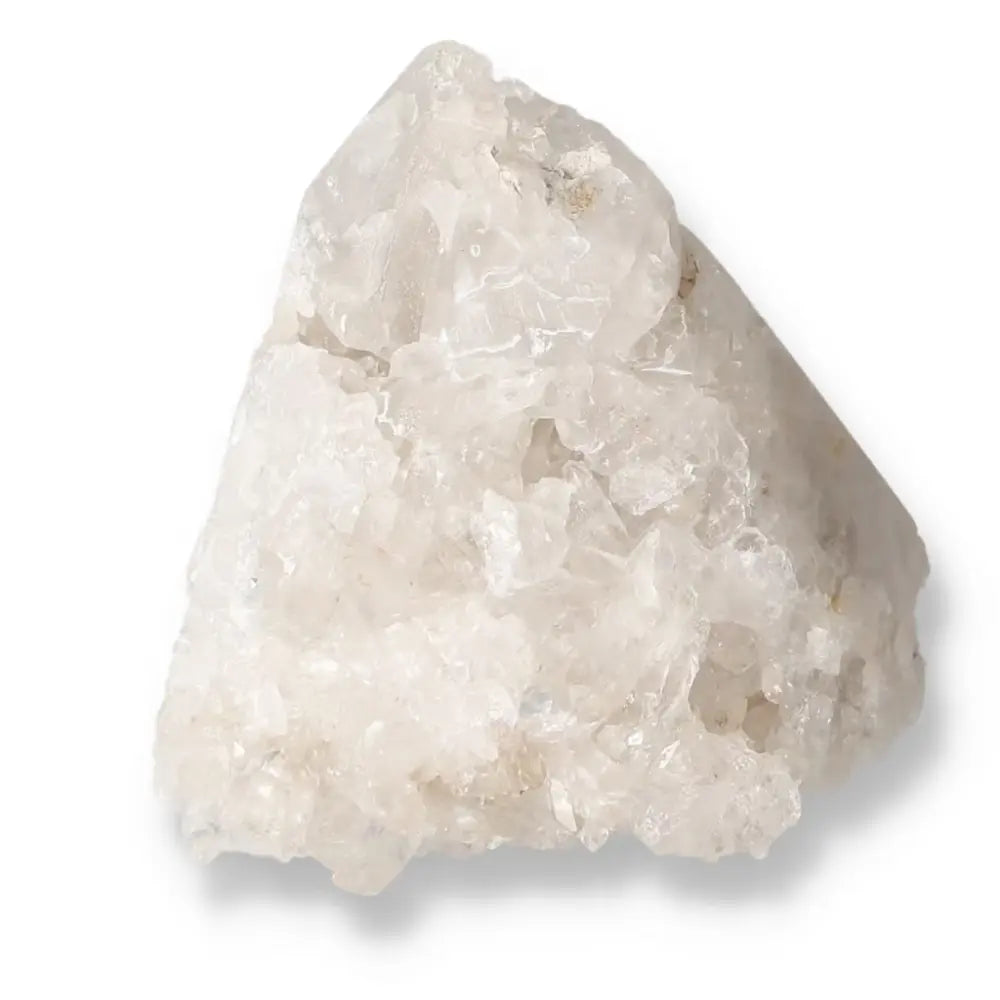 Polished Milky Quartz Point by Sylvia Crystals, enhancing interior decor and promoting serenity and balance in any space.