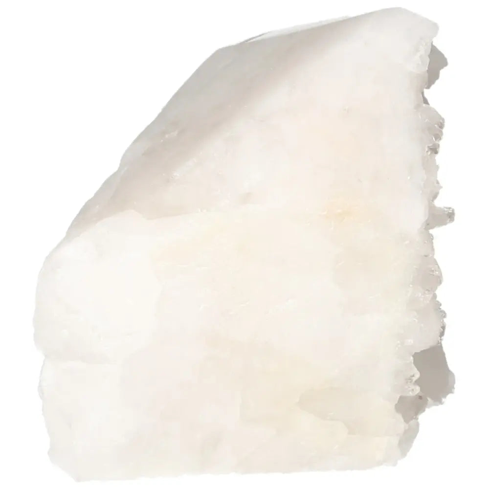 Polished Milky Quartz Point from Sylvia Crystals, a spiritual tool known for harmonizing and purifying energies, handpicked for purity.