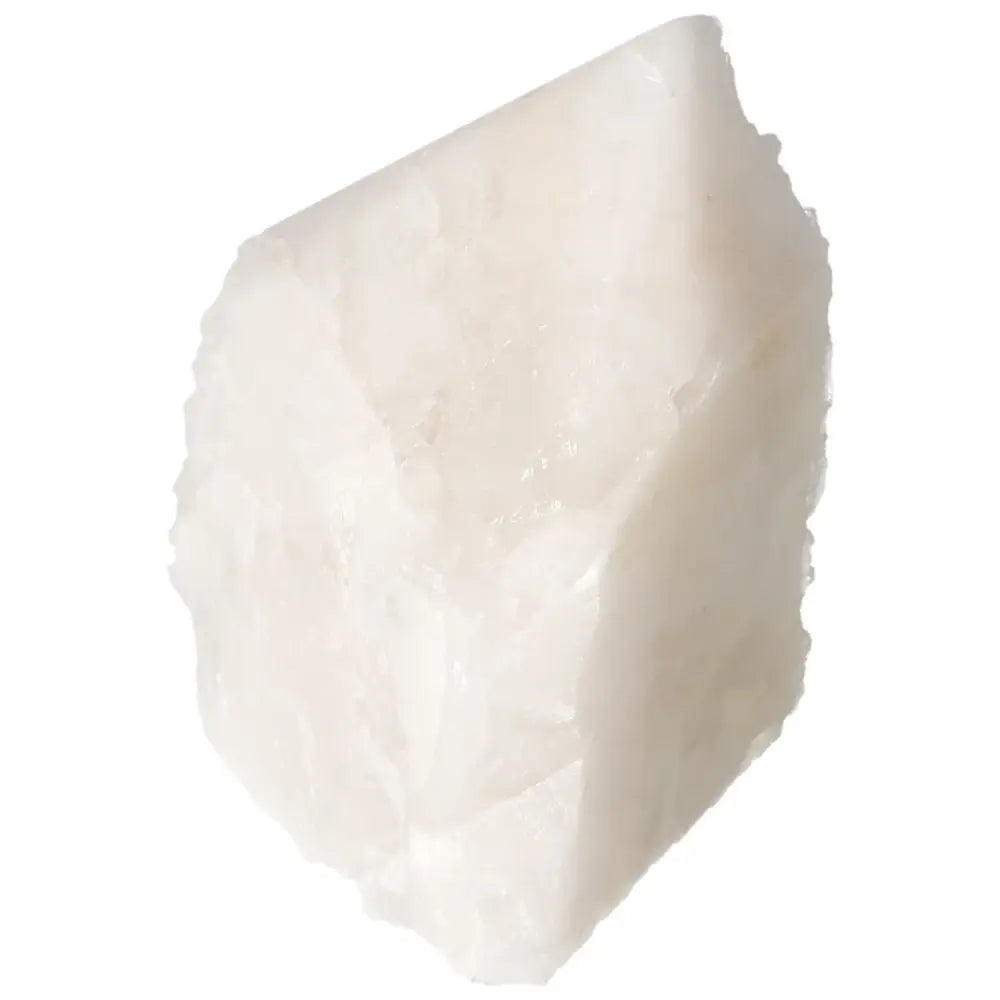 Polished Milky Quartz Point, spiritual crystal for energy harmony, from Sylvia Crystals.