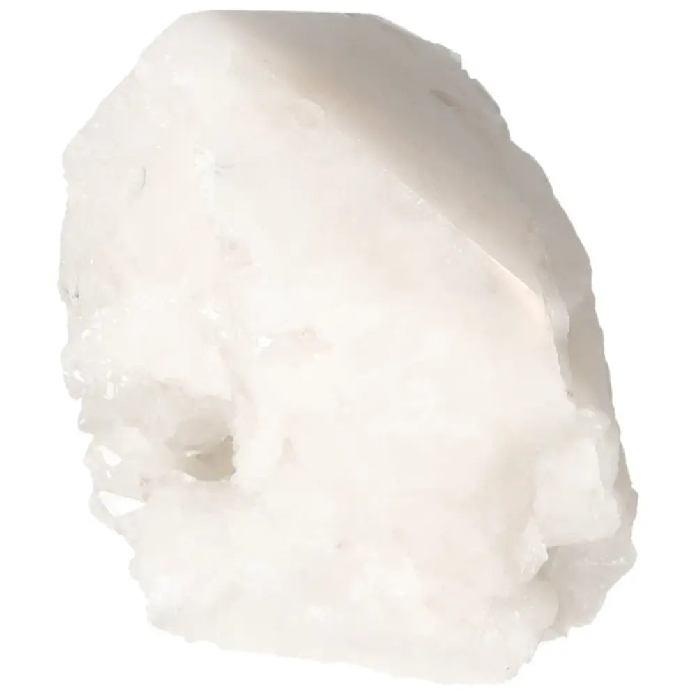 Polished Milky Quartz Point from Sylvia Crystals, perfect for energy harmonization and purification.