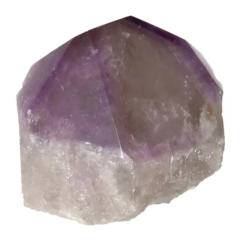 Polished Point Amethyst Crystal with deep purple hues, from Sylvia Crystals.