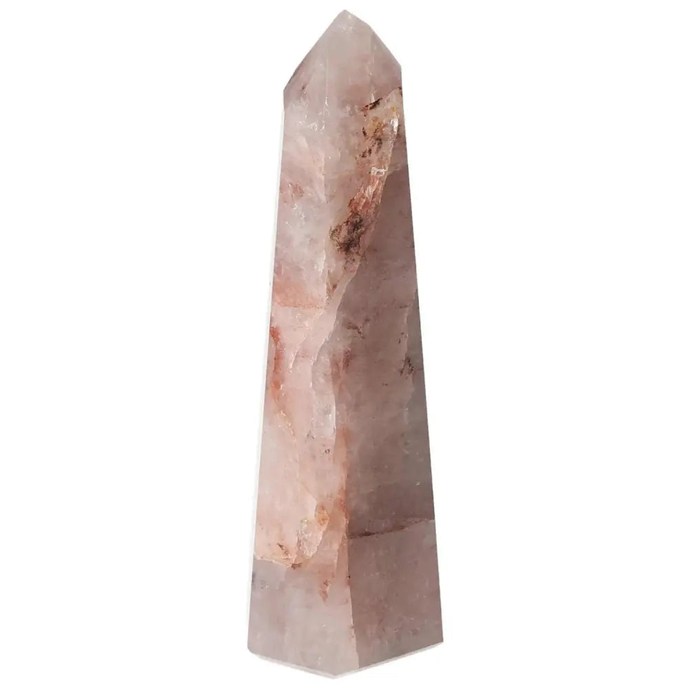 Polished Point Hematoide crystal from Sylvia Crystals' collection, showcasing luxury and exceptional energetic qualities.