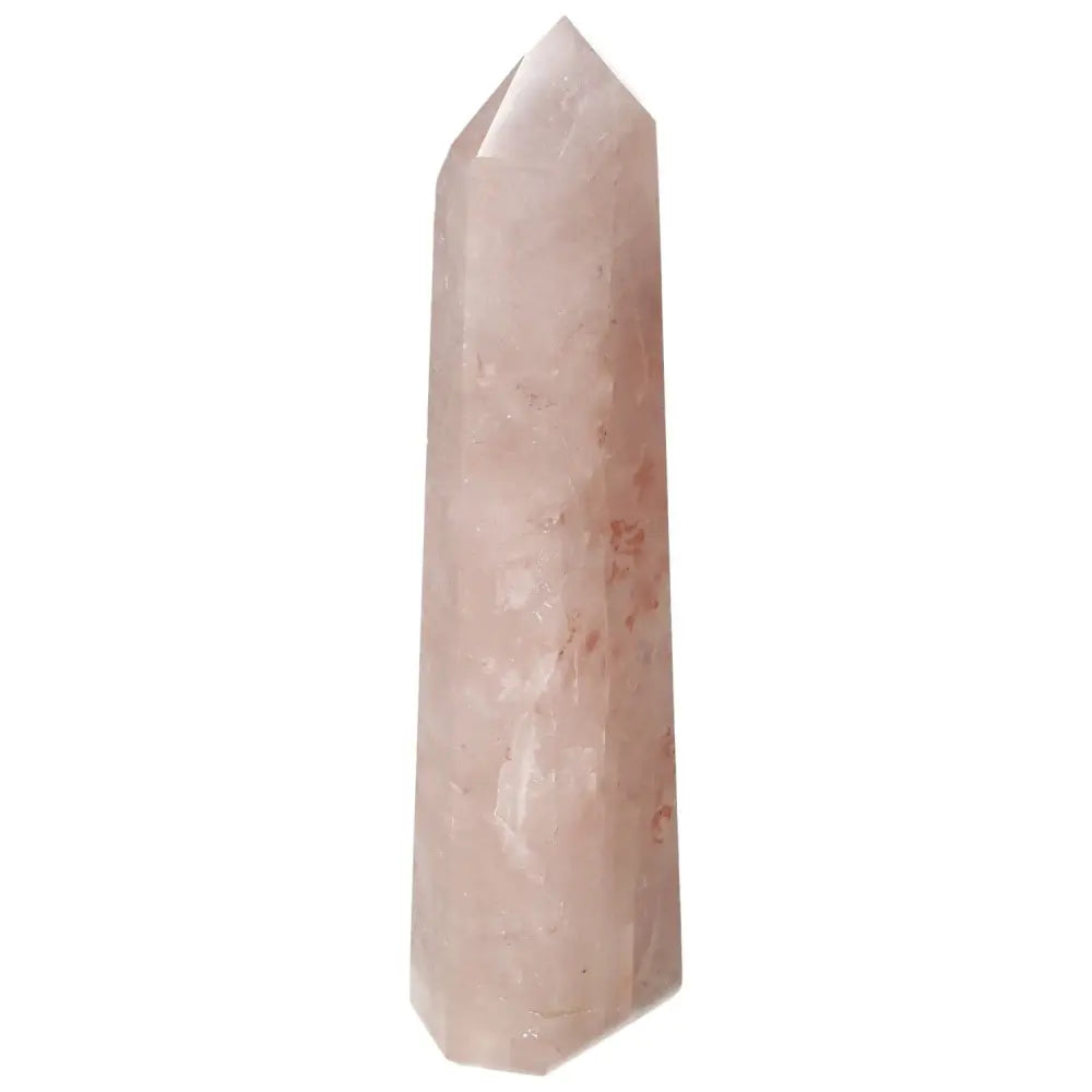 Polished Point Hematoide crystal from Sylvia Crystals, showcasing a harmonious blend of spirit and matter with transformative energy.