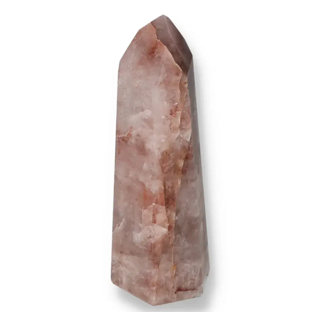 Premium Polished Point Hematoide Crystal by Sylvia Crystals, for luxury and spiritual positivity.