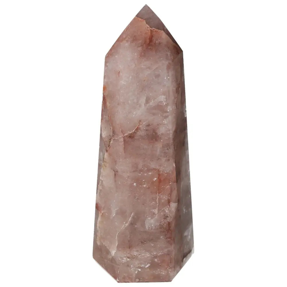 Polished Point Hematoide crystal by Sylvia Crystals, premium quality, embodies elegance and spiritual positivity, perfect for luxury decor.