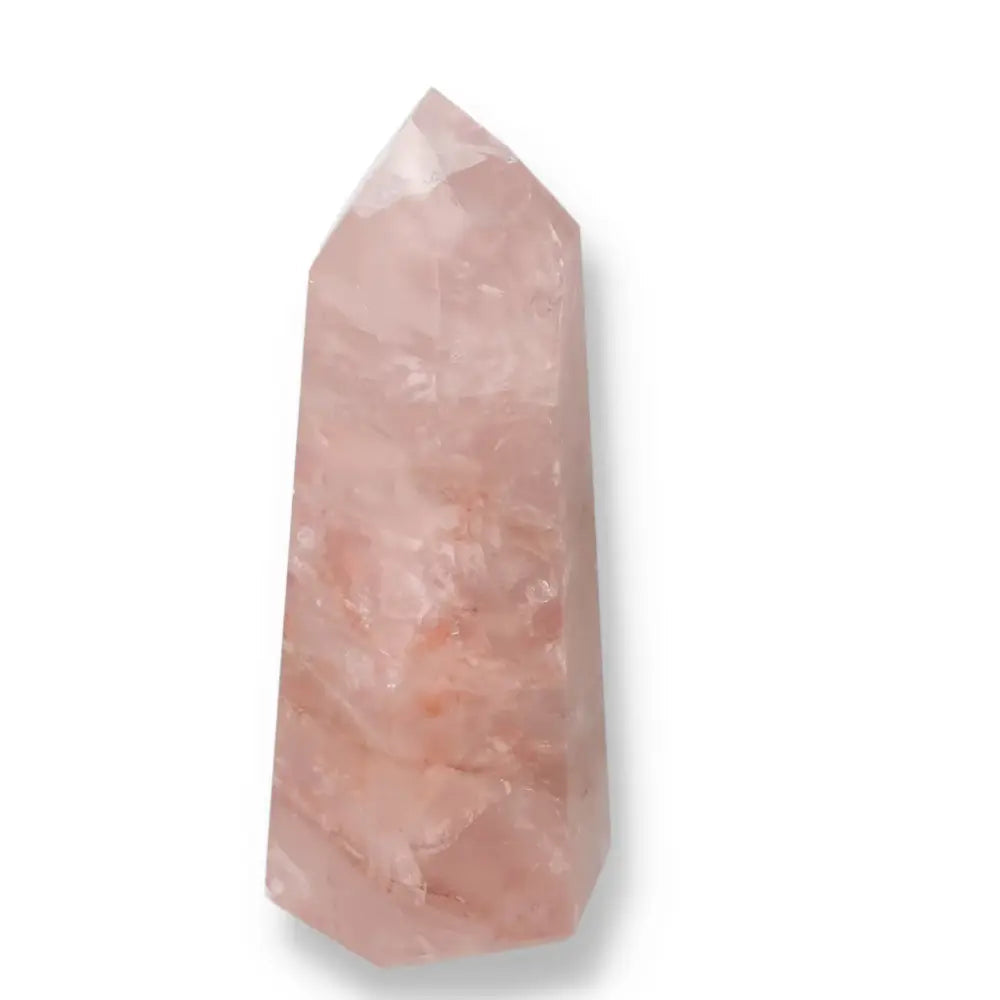 Polished Point Hematoide crystal with intricate patterns and vibrant hues from Sylvia Crystals, perfect for conscious living spaces.