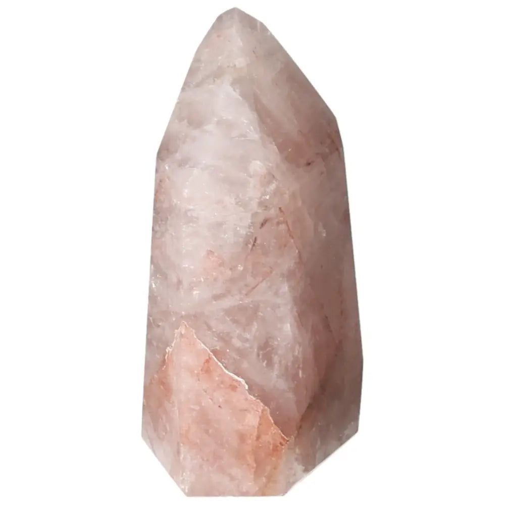 Polished Point Hematoide crystal from Sylvia Crystals, epitome of elegance and luxury, showcasing striking visual beauty.