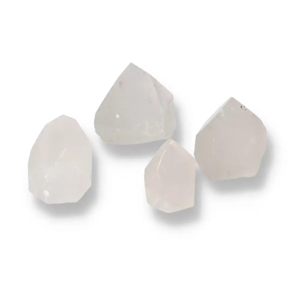 Polished Point Quartz S crystals from Sylvia Crystals, offering luxury and powerful energy for enhanced living spaces.