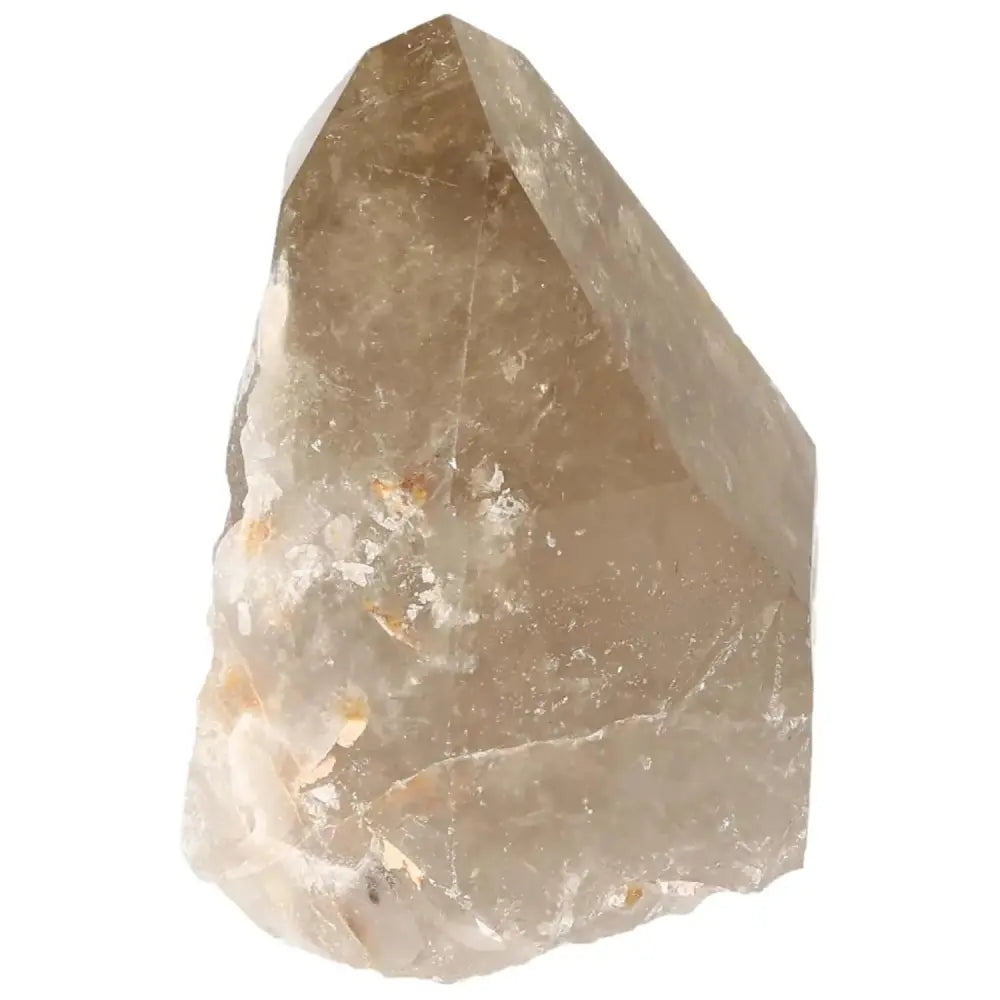 Polished Point Quartz by Sylvia Crystals, gemstone promoting luxury, mental clarity, and emotional balance with grounding properties.