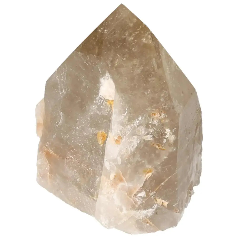 Polished Smoky Quartz Point from Sylvia Crystals, offering luxury and mental clarity with grounding properties for leaders.