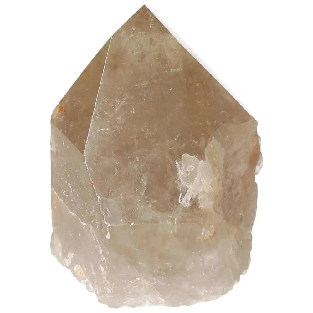 Polished Point Smoky Quartz crystal for mental clarity and emotional balance from Sylvia Crystals, ideal for enhancing leadership qualities.