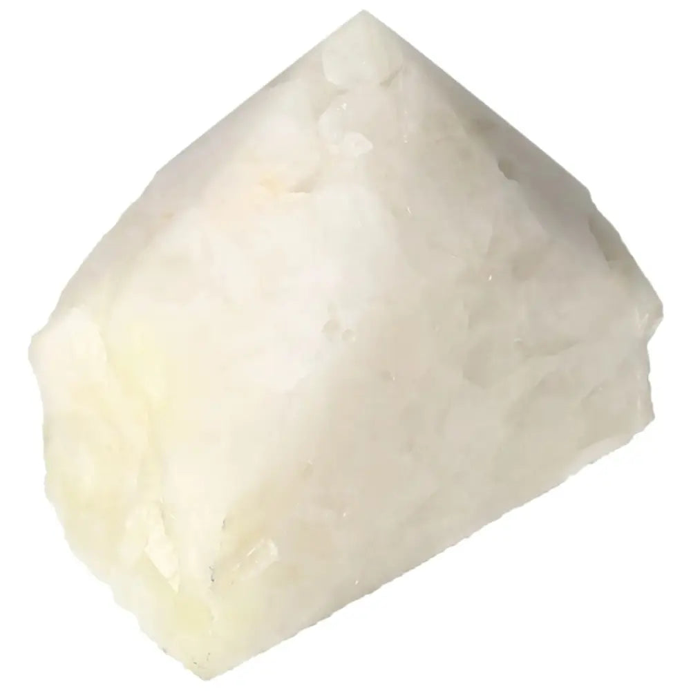 Polished Point Quartz with Sulphur from Sylvia Crystals, showcasing clarity of quartz and vibrant sulphur hues, for decor and spiritual energy.