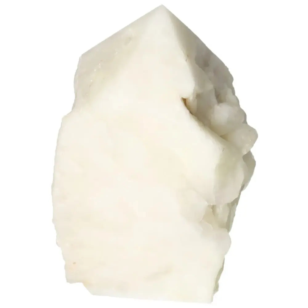 Polished Point Quartz with Sulphur from Sylvia Crystals, featuring clear quartz and sulphur inclusions for unique elegance and energy.