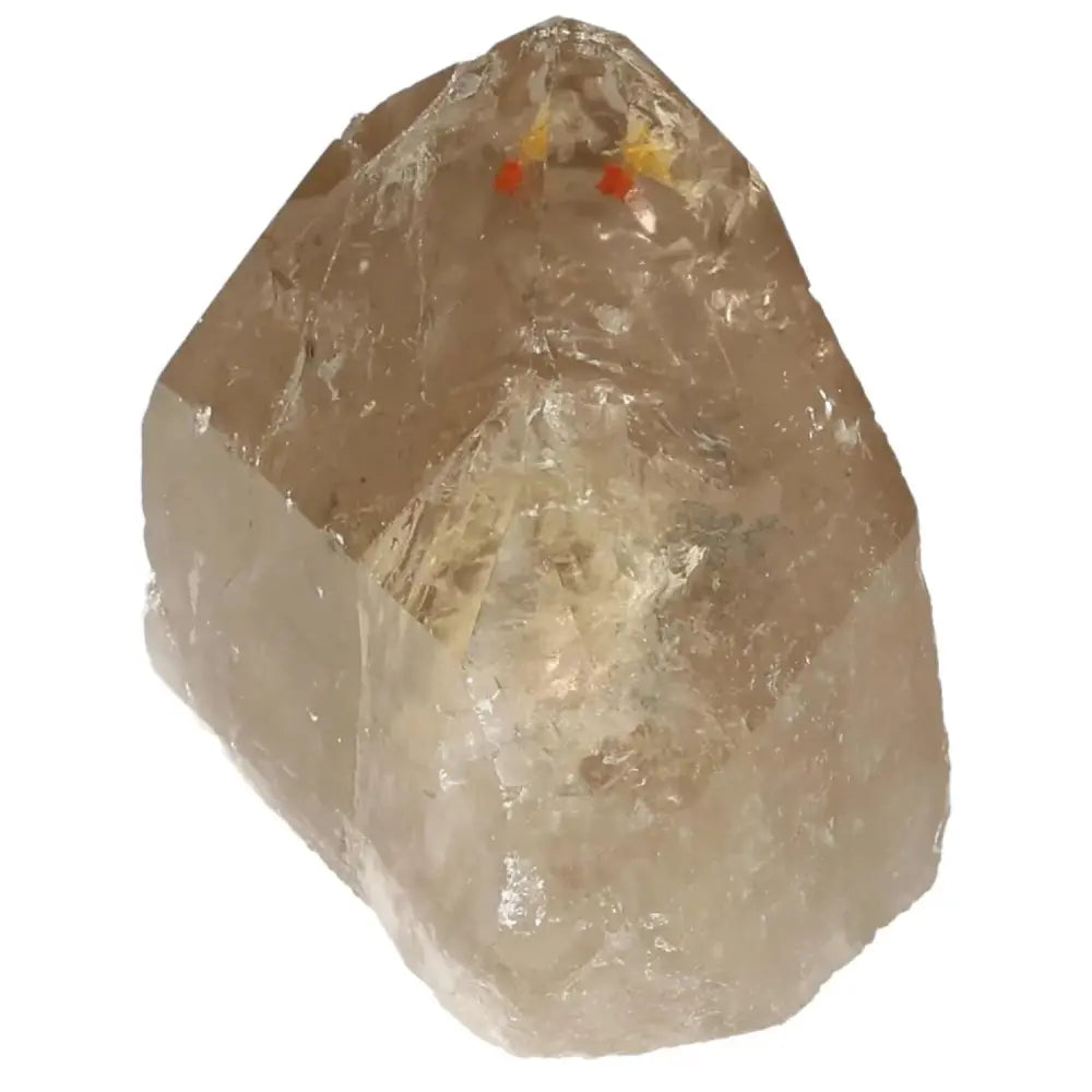Polished Smoky Quartz Point from Sylvia Crystals, renowned for grounding and protective qualities, exquisite spiritual elegance.