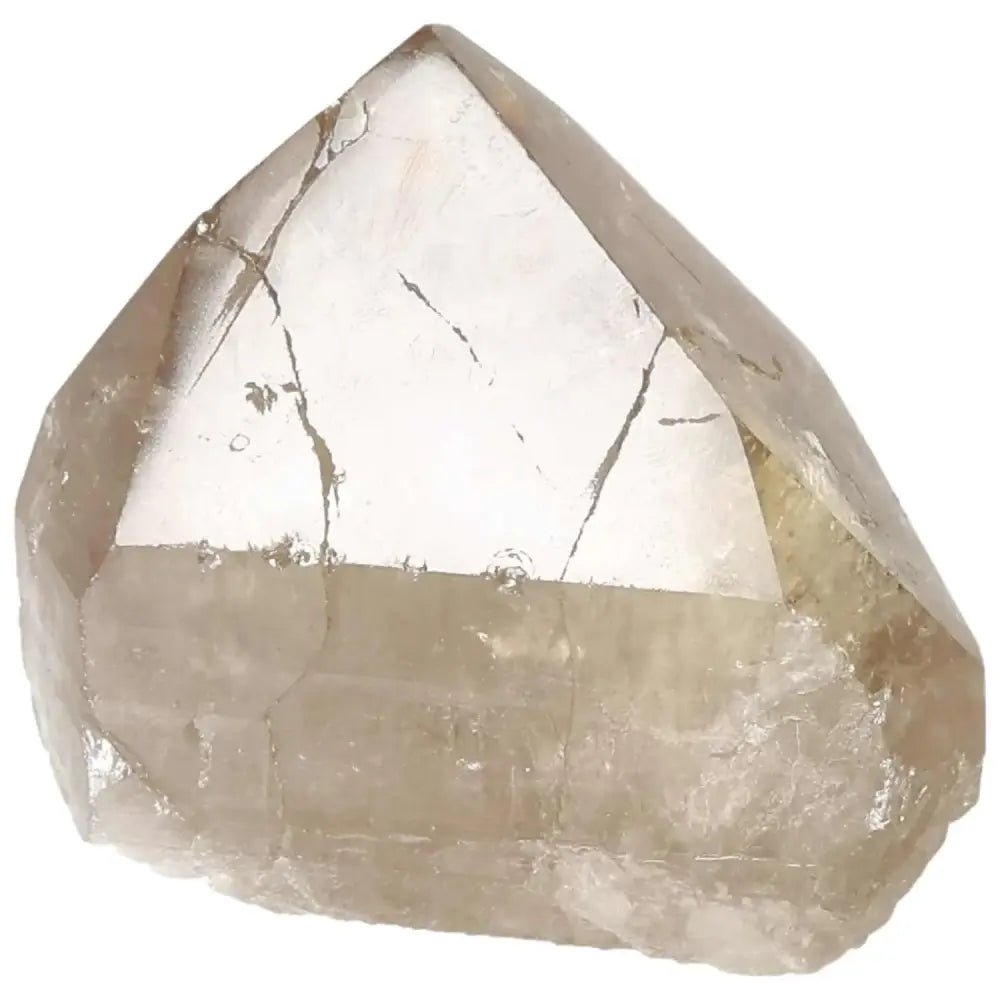 Polished Smoky Quartz Point showcasing natural beauty and spiritual elegance, known for grounding and protective qualities.