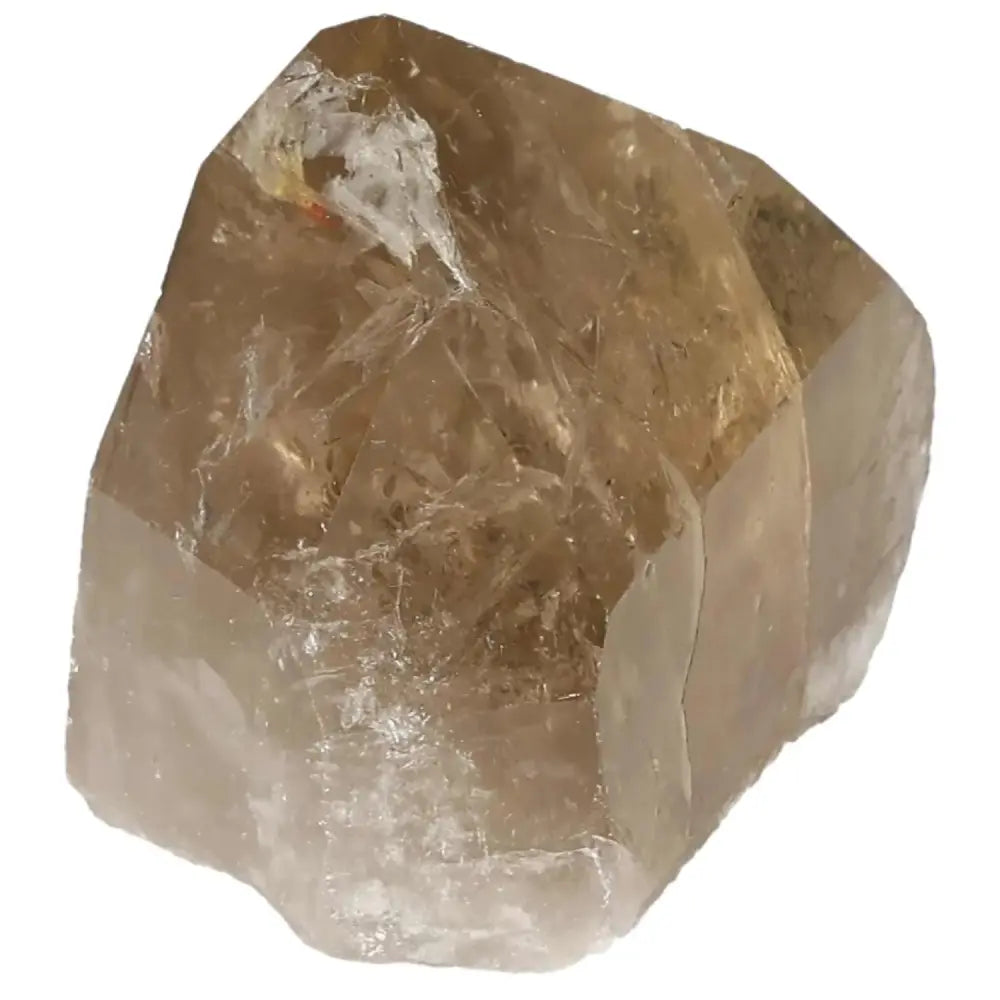 Polished Smoky Quartz Point crystal, showcasing its natural beauty and grounding energy, from Sylvia Crystals collection.