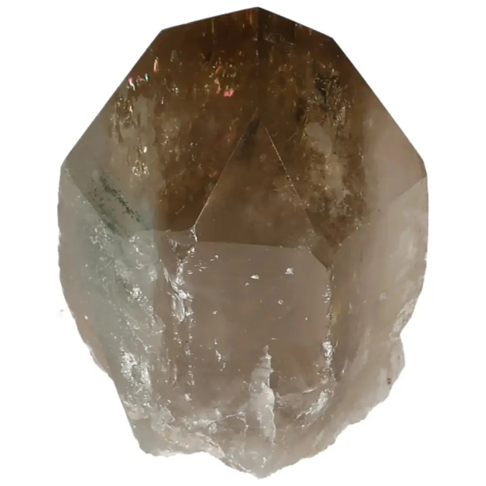 Polished Smoky Quartz Point, luxury crystal with earthy tones for protection & elegance, by Sylvia Crystals. Shop premium crystals now.