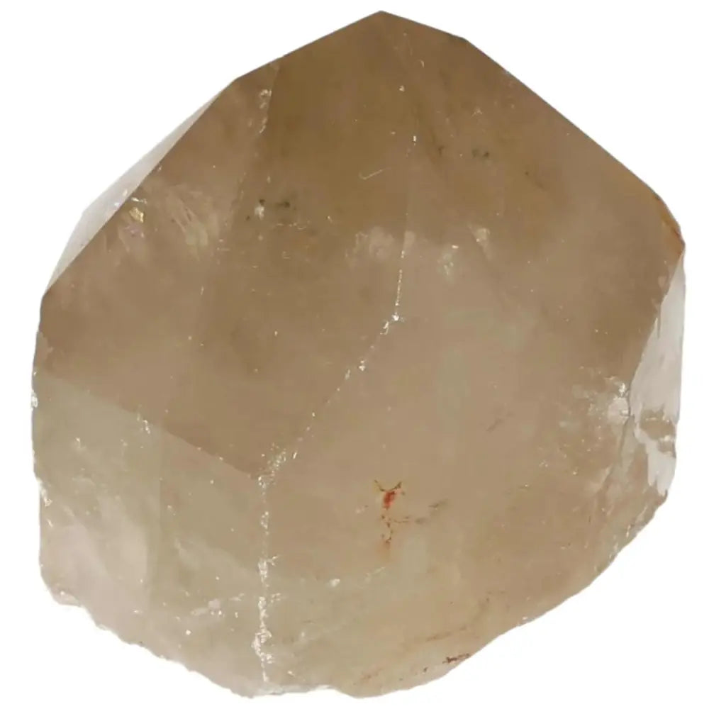 Polished Smoky Quartz Point crystal from Sylvia Crystals, known for grounding energy and elegance, perfect for conscious living.