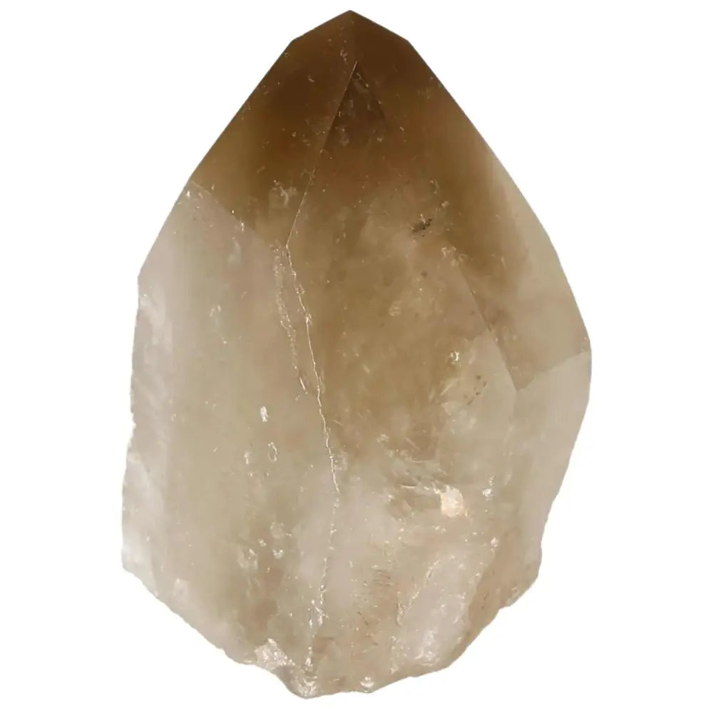 Polished Smoky Quartz Point crystal for grounding and protection, offered by Sylvia Crystals.