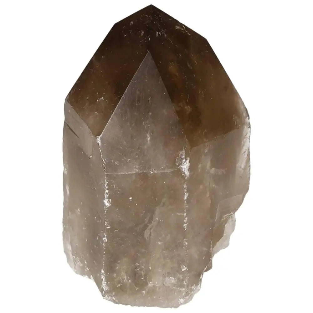 Polished Smoky Quartz Point crystal showcasing elegance and grounding energy from Sylvia Crystals