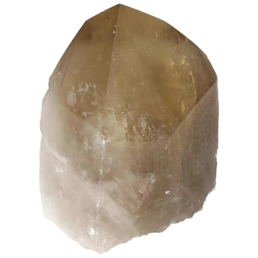 Polished Smoky Quartz Point from Sylvia Crystals, symbolizing spiritual grounding and protection, ideal for enhancing energy practices.