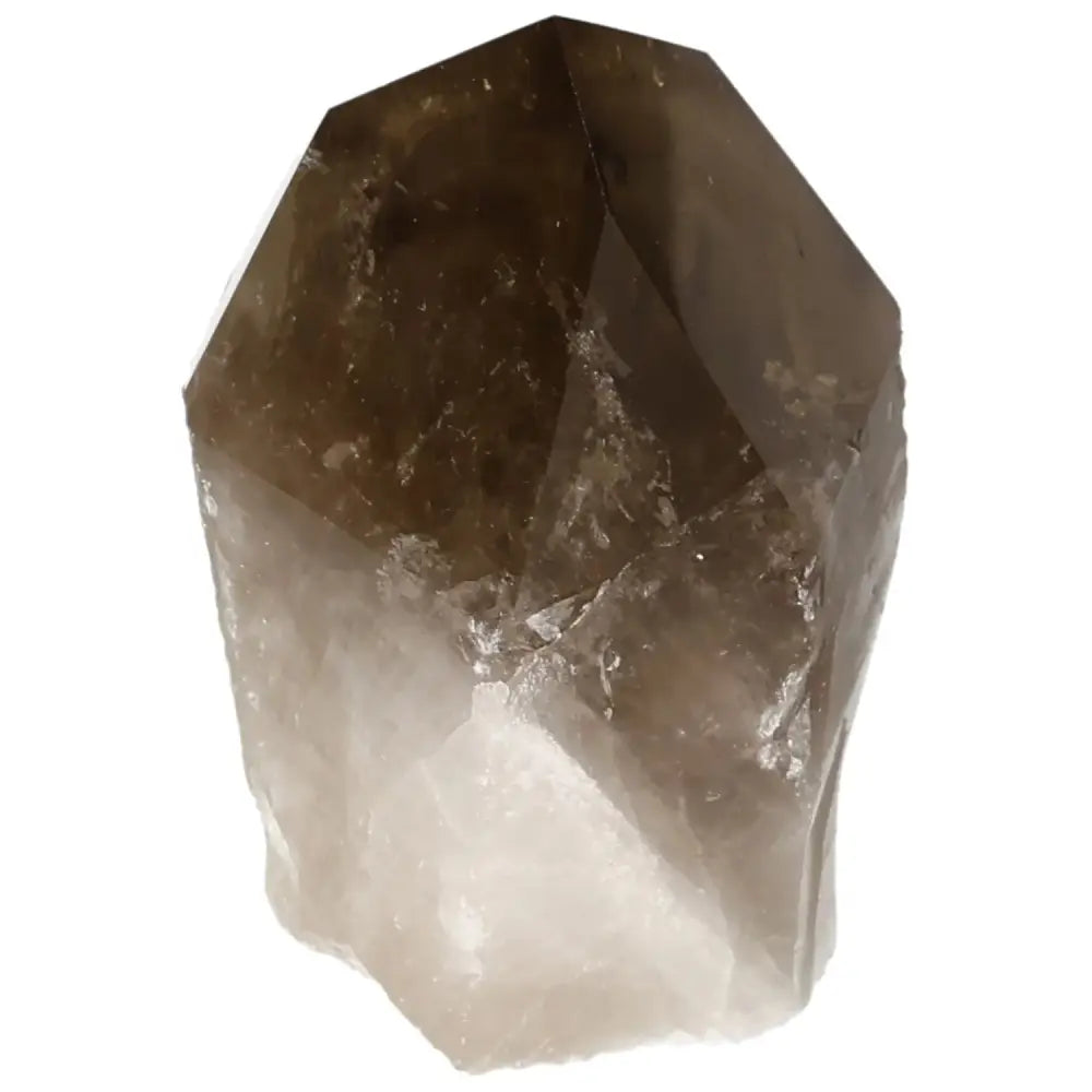 Polished Smoky Quartz Point crystal tower for luxury and energy balance by Sylvia Crystals.