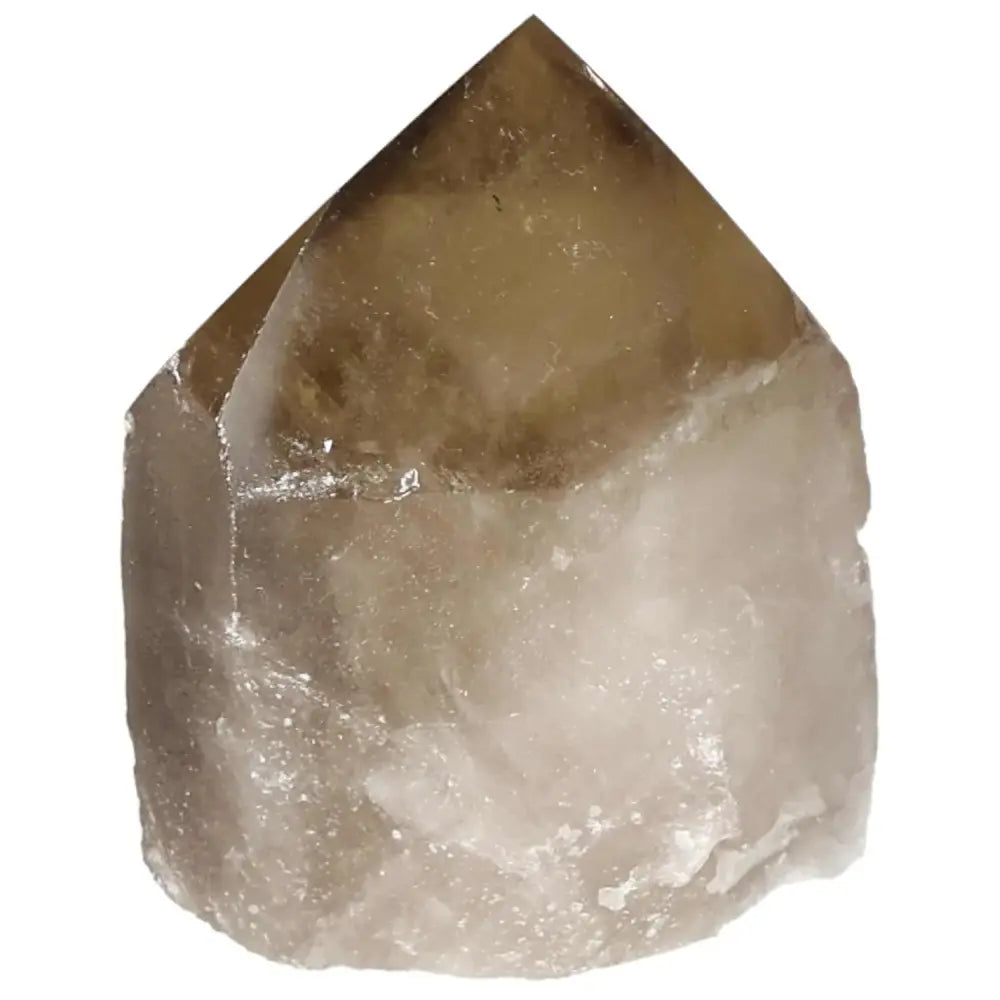 Polished Smoky Quartz Point Crystal for grounding and protection by Sylvia Crystals