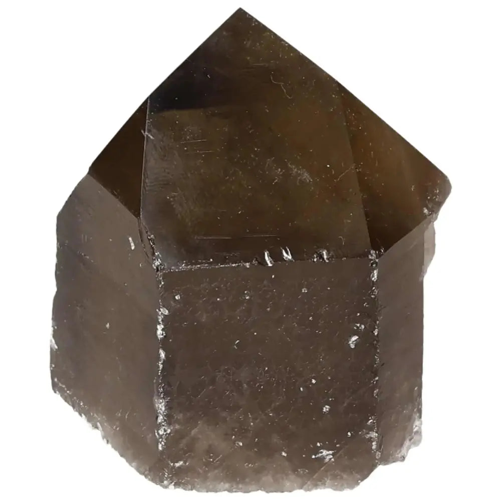 Elegant Polished Smoky Quartz Point crystal with a premium finish, offering luxury, spiritual grounding, and emotional balance.
